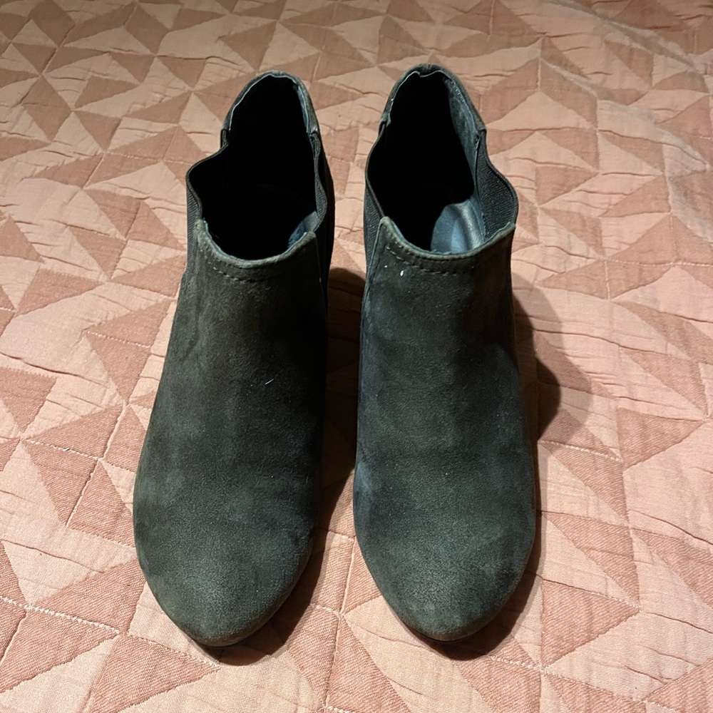 Brown Suede Booties
